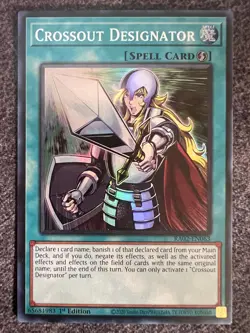 Yugioh Crossout Designator RA02-EN063 Super Rare 1st Edition NM - Image 1