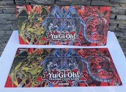 Yugioh Yu-Gi-Oh Duel Academy Trading Card Game Play 2 Mat Double Sided Boards - Image 2