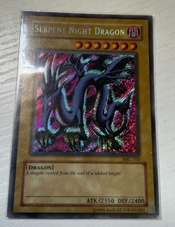Yugioh Vintage Serpent Night Dragon MRL-103 Magic Ruler Unlimited Secret Rare - Image 2
