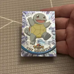 Topps Pokemon Card #07 Squirtle Holo Foil Black Logo Series - Image 1