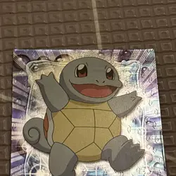 Topps Pokemon Card #07 Squirtle Holo Foil Black Logo Series - Image 4