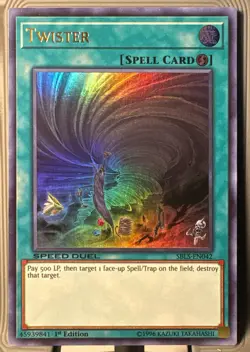 Yugioh Speed Duel: Arena Of Lost Souls Twister Spell Card Ultra Rare SBLS-EN042 - Image 1
