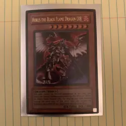 Horus the Black Flame Dragon LV8 SOD-EN008 Unltd Ed (LP) Ultra Rare YuGiOh - Image 1