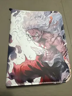 One Piece Trading Card Binder Sleeves for TCG Cards 4 Pocket with 50 Sleeves - Image 1