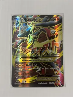 Pokemon TCG M Lucario EX Promo Card 55a/111 Heavily Played - Image 1