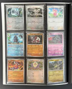 *140-Cards* Pokemon TCG Black Bolt Lot w/ Binder -Master/Poke Balls Holo Reverse - Image 5