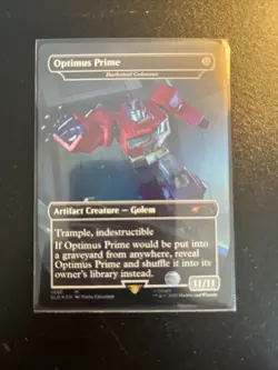 MTG English Optimus Prime - Darksteel Colossus NM Foil Secret Lair - Image 1