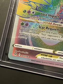 Pokemon Giratina VSTAR TCG 201/196 Lost Origin Secret Rare Rainbow Rare Card - Image 4