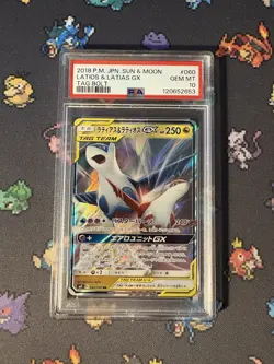 Pokemon Cards Latios & Latias GX 060/095 Ultra Rare Tag Bolt - PSA 10 GEM MINT - Image 1