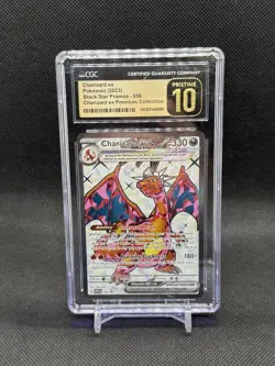CGC 10 PRISTINE Charizard Ex SVP056 FULL ART HOLO PROMO Pokemon Card - Image 1
