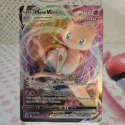 Pokemon TCG - Mew VMAX 114/264 - Fusion Strike - Holo Rare Card - Image 1