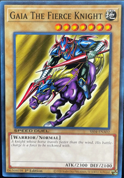 Gaia The Fierce Knight SS04-ENA02 1st Edition Common Speed Duel YuGiOh TCG Card - Image 1