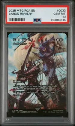2025 MTG FINAL FANTASY: THROUGH THE AGES #0033 BARON RIVALRY PSA 10 - Image 1