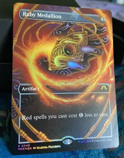 Ruby Medallion - foil borderless - MH3 MtG NM - Image 1