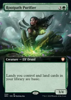 MTG ROOTPATH PURIFIER EXTENDED ART Phyrexia All Will Be One NM - Image 1