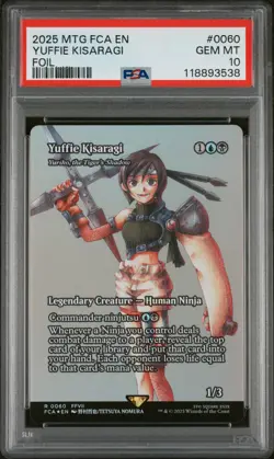 2025 MTG FINAL FANTASY: THROUGH THE AGES FOIL #0060 YUFFIE KISARAGI PSA 10 - Image 1
