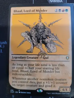 MTG Bhaal, Lord of Murder Showcase Commander Legends Baldur's Gate #416 NM - Image 1