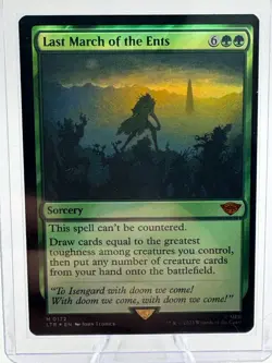 Near Mint Foil Last March of the Ents LTR 172 Lord of the Rings - Image 1