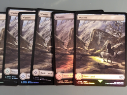 Lot of 13x Waste Basic Lands. Final Fantasy MTG. 6x Foil, 7x Reg NM Never Played - Image 4