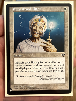 Enlightened Tutor The List Reprints Regular MTG Excellent Condition - Image 1