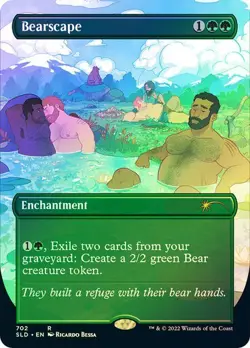 Bearscape FOIL BORDERLESS - 1008 - Secret Lair Pride Across the Multiverse - MTG - Image 1