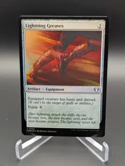 Lightning Greaves Commander Masters Foil - Image 1