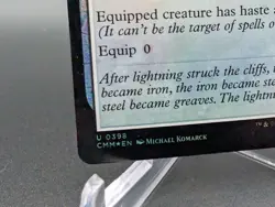 Lightning Greaves Commander Masters Foil - Image 2