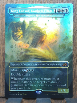 King Caesar, Awoken Titan - Snapdax, Apex of the Hunt (BORDERLESS FOIL) IKORIA - Image 1