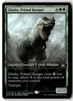 MTG Foil Ghalta, Primal Hunger - Game Day Store Champ Moderately Played English - Image 1