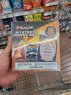 NEW! Magic MYSTERY POWER BOX 4 Booster Packs, 2 Promos, 1 Collector Booster - Image 1