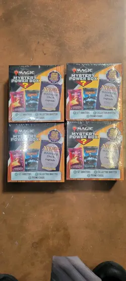NEW! Magic MYSTERY POWER BOX 4 Booster Packs, 2 Promos, 1 Collector Booster - Image 2