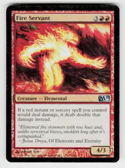 Magic 2011 (M11) #137 Fire Servant FOIL - Image 1
