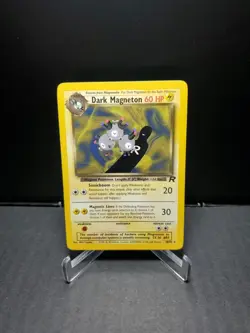 Pokemon TCG Dark Magneton 28/82 Team Rocket Vintage Non Holo WOTC 1999-2000 LP- - Image 1