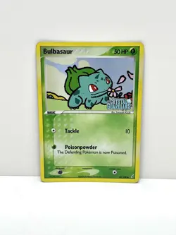 Pokemon TCG Bulbasaur EX Crystal Guardians 45/100 Reverse Holo Stamped MP- - Image 1