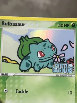 Pokemon TCG Bulbasaur EX Crystal Guardians 45/100 Reverse Holo Stamped MP- - Image 3