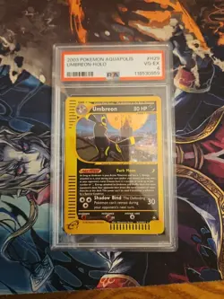 2003 POKEMON AQUAPOLIS #H29 UMBREON-HOLO PSA 4 - Image 3