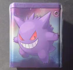 [SEALED] 2024 Pokemon Gengar Stacking Tin-3 Packs and Stickers - Image 1