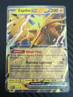 Pokemon TCG Zapdos SVP EN 049 Black Star Promo Scarlet & Violet NM - Image 1