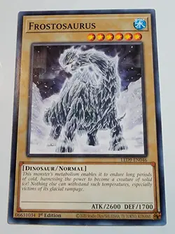 Yugioh Frostosaurus LED9-EN046 Common 1st Edition - Image 1