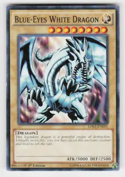 Legendary Decks II #LDK2-ENK01 Blue-Eyes White Dragon (Version 1) 1st Edition - Image 1