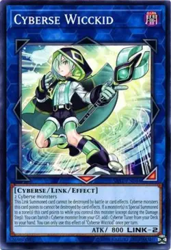 1x (EX) Cyberse Wicckid - SAST-EN044 - Common - Unlimited Edition YuGiOh - Image 1