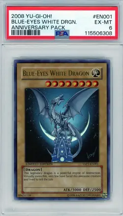 Yu-Gi-Oh! Blue-Eyes White Dragon #YAP1-EN001 Limited Edition PSA 6 - Image 1