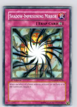 Yu-Gi-Oh TCG Shadow-Imprisoning Mirror GLAS-EN070 1st Edition Common MP-LP - Image 1