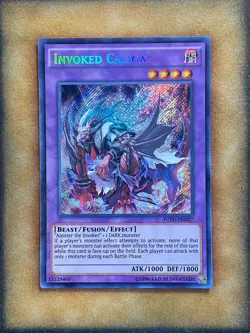 Yugioh Invoked Caliga FUEN-EN027 Secret Rare NM - Image 1