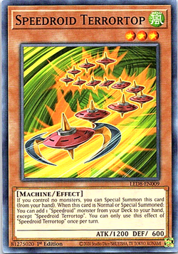 Speedroid Terrortop LED8-EN009 Yu-Gi-Oh! Card NM 1st Edition - Image 1