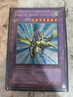 Gaia the Dragon Champion LOB-125 the Legend of Blue Eyes White Dragon Unlimited - Image 1