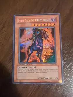 Swift Gaia the Fierce Knight Limited Edition Secret Rare Card CT1-EN004 - Image 1
