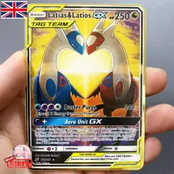 Pokemon English Metal Card Anime Pikachu Charizard Mewtwo Blastoise Vmax Shiny - Image 2