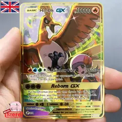 Pokemon English Metal Card Anime Pikachu Charizard Mewtwo Blastoise Vmax Shiny - Image 3