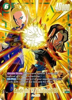 Android 17/Android 18 1st Anniversary FB01-078 English SR Promo Card Dragon Ball - Image 1